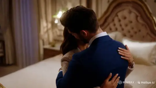 Luxurious Bedroom: A Tender Romantic Embrace – AI Generated Video | Hailuo AI