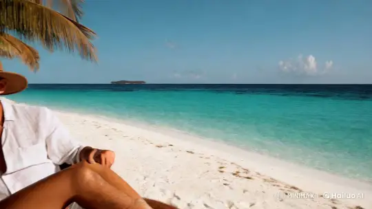 Romantic Daybed Escape in the Maldives – AI Generated Video | Hailuo AI