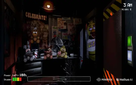 Eerie Office Scene at Night with Animatronics – AI Generated Video | Hailuo AI