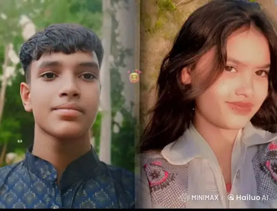 Boy and Girl Share a Tender Moment – AI Generated Video | Hailuo AI