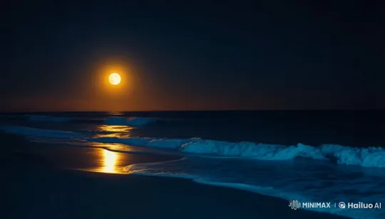 Tranquil Moonlit Beach in Live2D 4K Quality – AI Generated Video | Hailuo AI