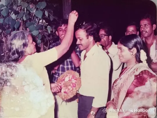 Traditional Ceremony with Bindi Placement and Floral Garland – AI Generated Video | Hailuo AI