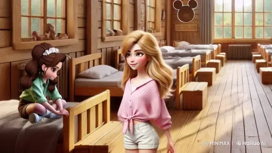 Animated Cozy Bunkhouse Friendship Scene – AI Generated Video | Hailuo AI