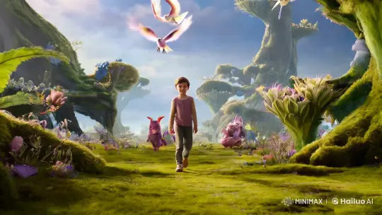 Magical Journey of a Boy in a Dreamlike Landscape – AI Generated Video | Hailuo AI
