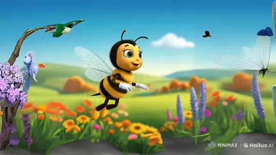 Anita the Bee's Animated Educational Adventure – AI Generated Video | Hailuo AI