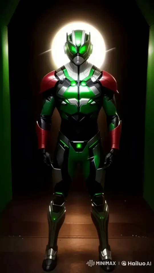 Futuristic Hero in Live2D with X-Ray Emission – AI Generated Video | Hailuo AI