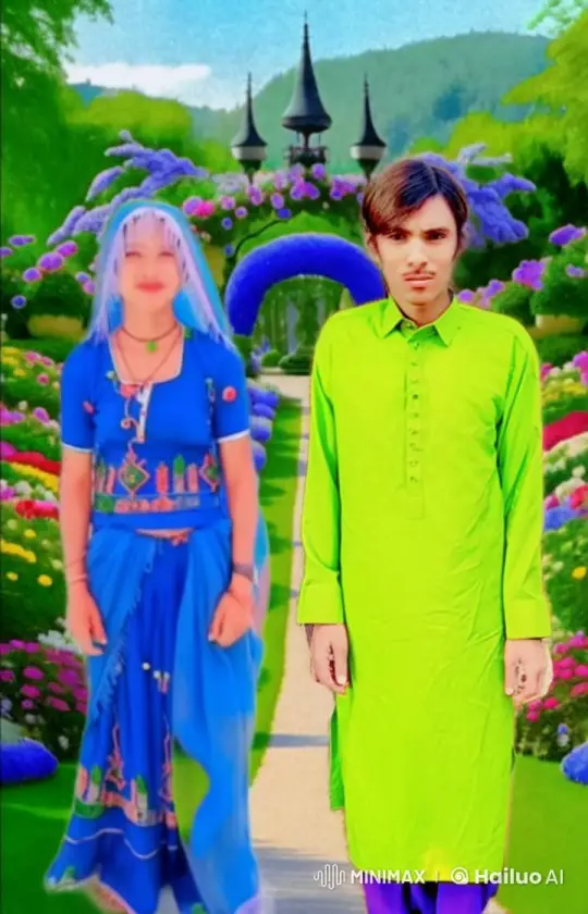 Vibrant Garden Scene with Animated Figures – AI Generated Video | Hailuo AI