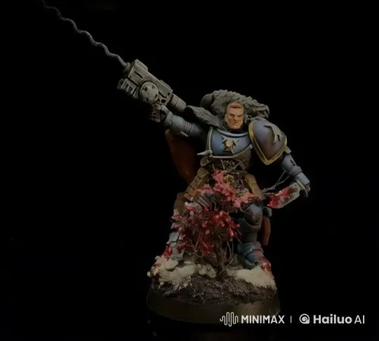 Sci-Fi Warrior Figure Comes to Life on Snowy Battlefield – AI Generated Video | Hailuo AI