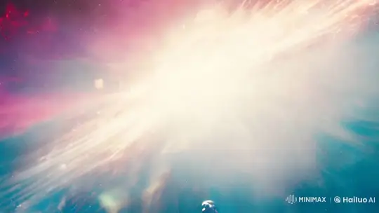 Alien Warship Emerges in Panoramic Galactic Scene – AI Generated Video | Hailuo AI