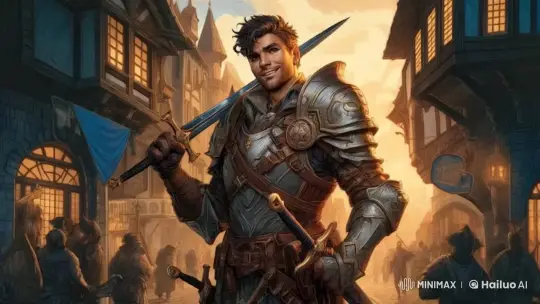 Knight Prepares for Battle with Dragon in Medieval Town – AI Generated Video | Hailuo AI