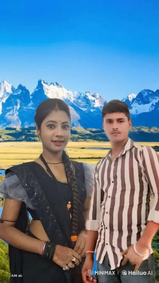 Couple's Tender Moment in Scenic Mountain Setting – AI Generated Video | Hailuo AI
