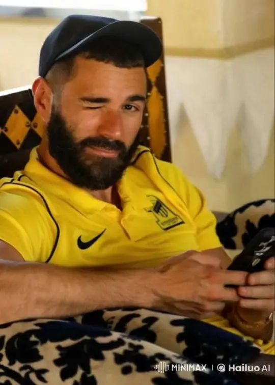 Relaxed Man Enjoying Leisure Time with Smartphone and Cigarette – AI Generated Video | Hailuo AI