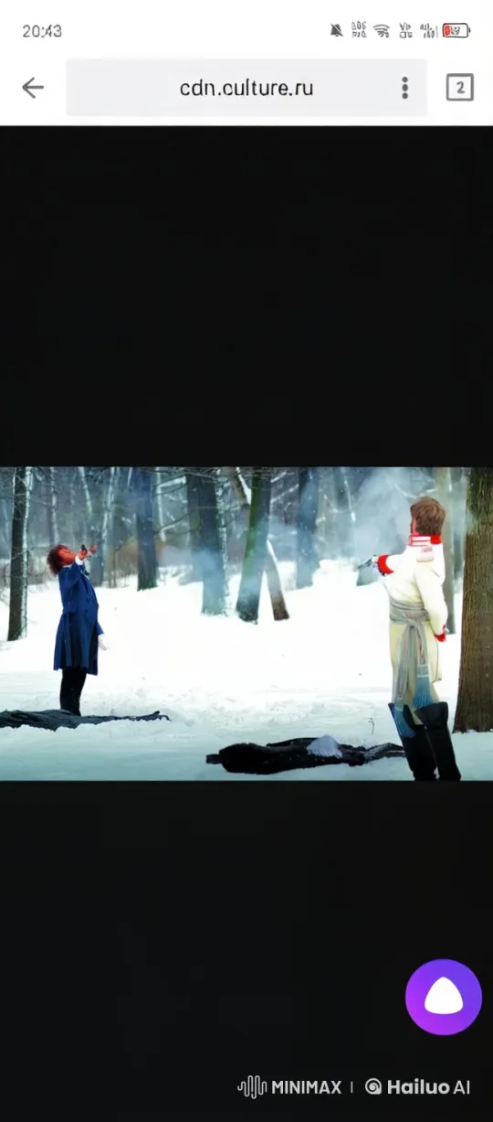Period-Era Duel in Snowy Forest – AI Generated Video | Hailuo AI