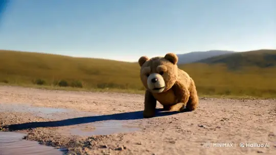 Nostalgic Journey: A Girl and Her Teddy Bear – AI Generated Video | Hailuo AI
