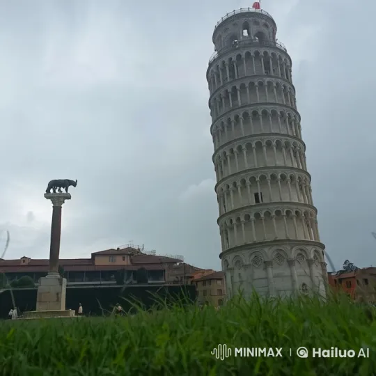 Leaning Tower of Pisa Dramatically Tips Over – AI Generated Video | Hailuo AI