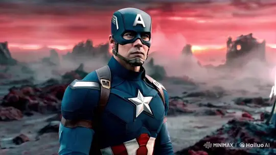 Captain America and Black Widow Face Off in Vormir's Eerie Atmosphere – AI Generated Video | Hailuo AI