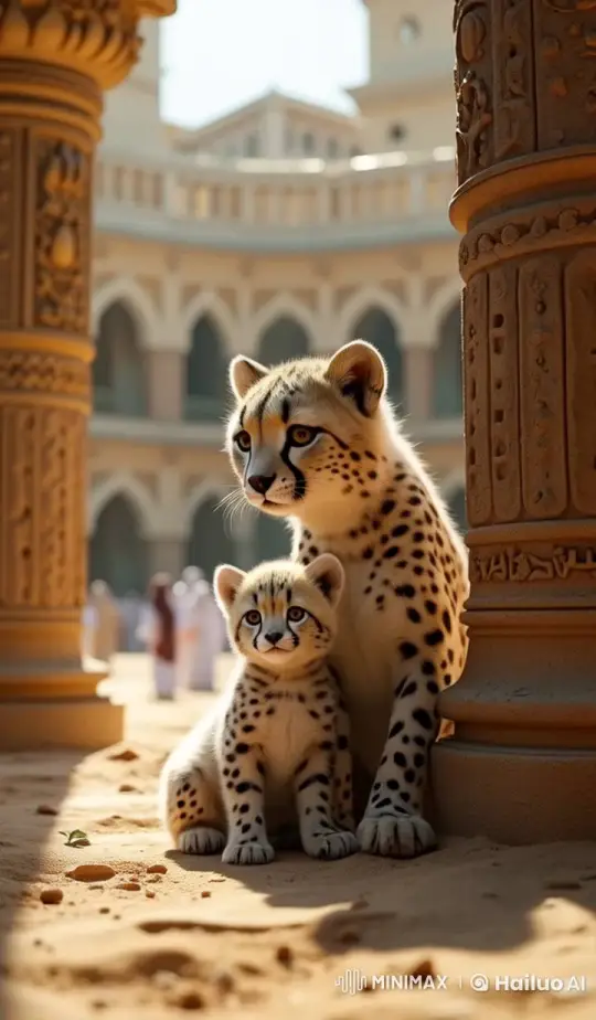 Ultra-Realistic Live2D Cheetahs in Graceful Approach – AI Generated Video | Hailuo AI