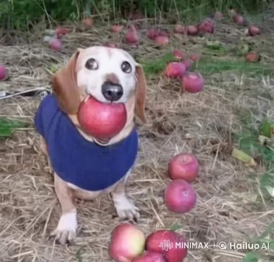 Sad Dog Searches for Lost Apple in Live2D Animation – AI Generated Video | Hailuo AI