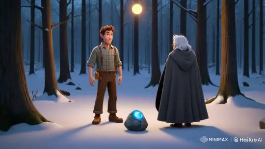 Young Man Confronts Moral Dilemma in Enchanted Forest – AI Generated Video | Hailuo AI