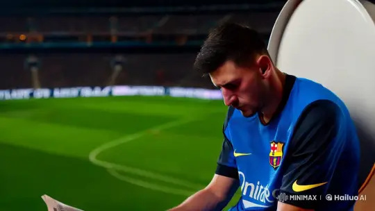 Iconic Footballers in Aesthetic Film Contrasts – AI Generated Video | Hailuo AI