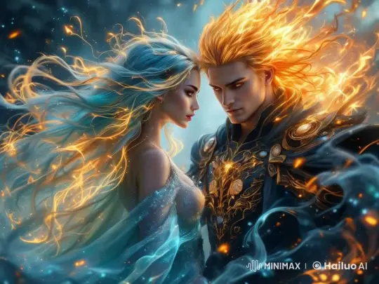 Legendary Warrior Merges in Fiery and Ethereal Fusion – AI Generated Video | Hailuo AI