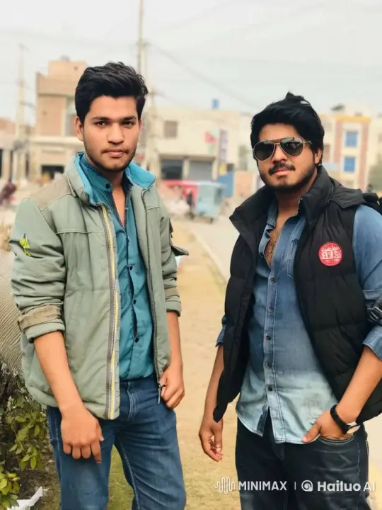 Two Men Celebrate Triumph in Urban Setting – AI Generated Video | Hailuo AI