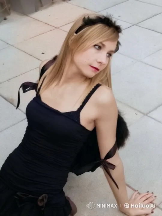 Fashion Model Showcases Elegant Pose in Outdoor Shoot – AI Generated Video | Hailuo AI