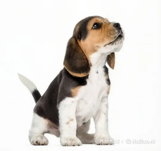 Beagle Puppy Levitates to Orbit Moon in Magical Journey – AI Generated Video | Hailuo AI