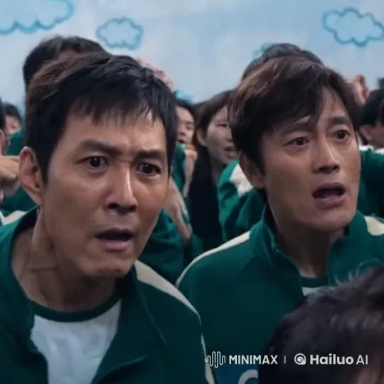 Unexpected Kiss Between Two Men in Crowded Scene – AI Generated Video | Hailuo AI