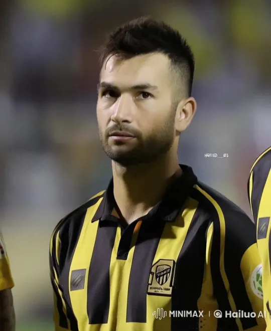 Man in Striped Jersey Contemplates with a Cigarette – AI Generated Video | Hailuo AI