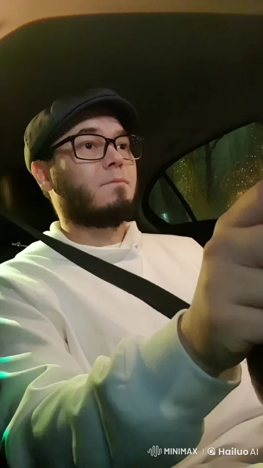 Driver Faces Zombie Threat in Nighttime Standoff – AI Generated Video | Hailuo AI