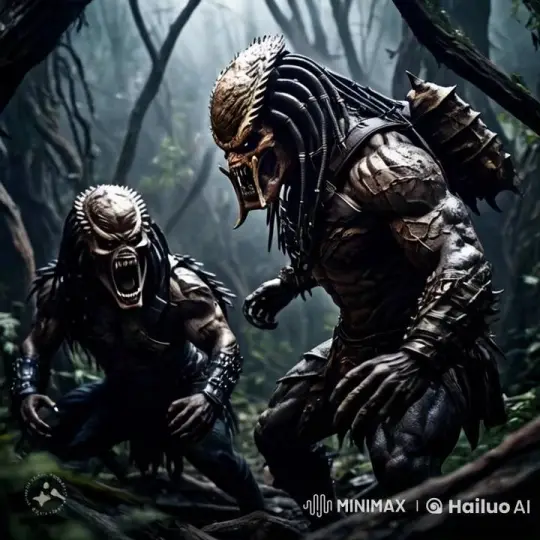 Predators on the Prowl in Mysterious Forest – AI Generated Video | Hailuo AI