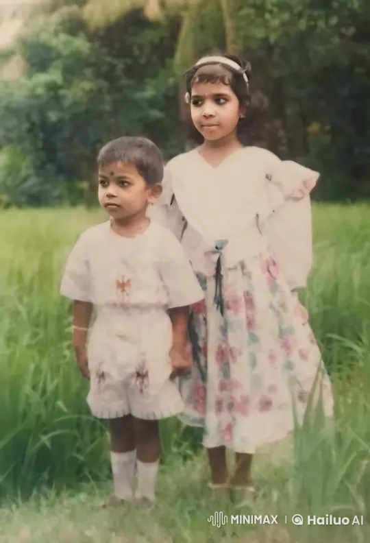 Joyful Siblings in Traditional Attire Amidst Nature – AI Generated Video | Hailuo AI