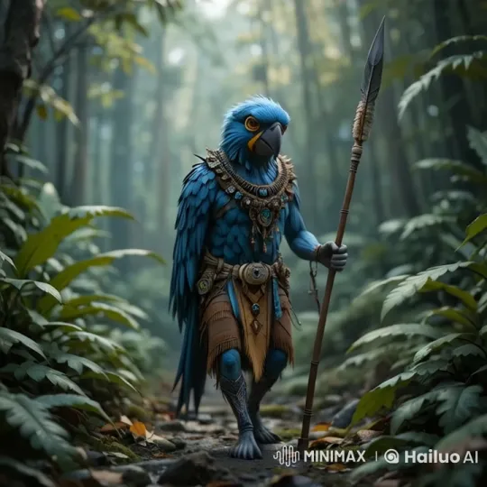 Anthropomorphic Bird Introduces Itself in Serene Forest – AI Generated Video | Hailuo AI