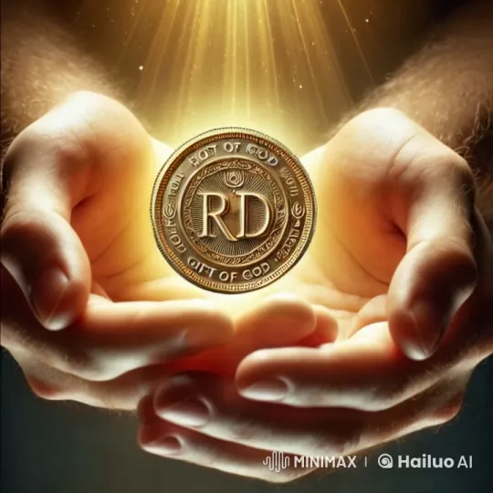 Golden Coin with 'HOLY GIFT OF GOD' Inscription Rotating – AI Generated Video | Hailuo AI