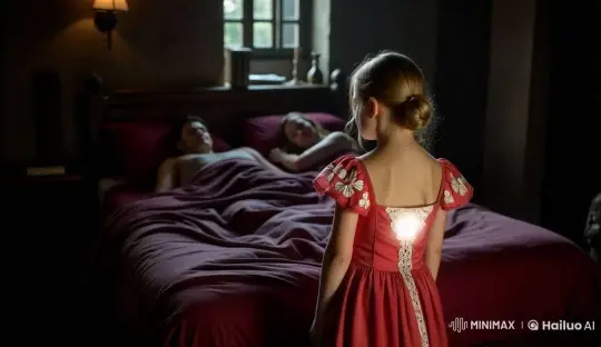 Princess Approaches Resting Parents in Serene Morning Scene – AI Generated Video | Hailuo AI