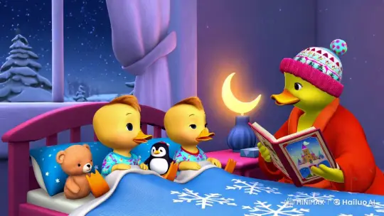 Cozy Bedroom Scene: Ducklings' Bedtime Story – AI Generated Video | Hailuo AI