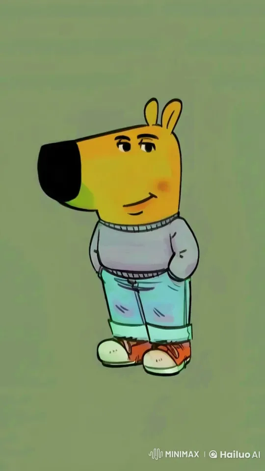 Cartoon Character Flees with Animated Speed and Determination – AI Generated Video | Hailuo AI