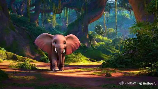 Beautiful Elephant Geeni's Jungle Nightmare – AI Generated Video | Hailuo AI