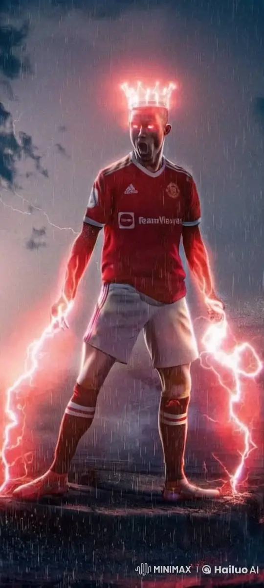 Electrifying Football Player Dominates in Stormy Game – AI Generated Video | Hailuo AI