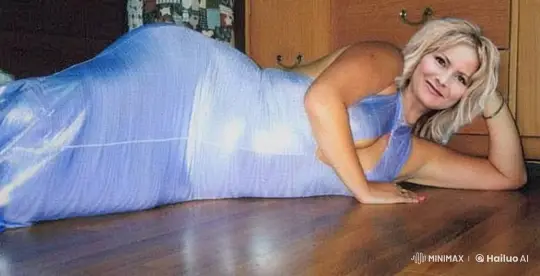 Curvaceous Woman in Restrictive Dress Gyrates Slowly – AI Generated Video | Hailuo AI