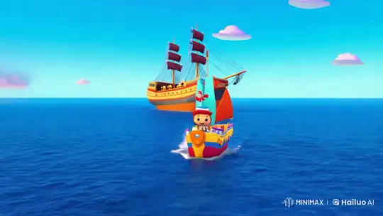 Mini the Ship's Colorful Adventure and Triumph – AI Generated Video | Hailuo AI