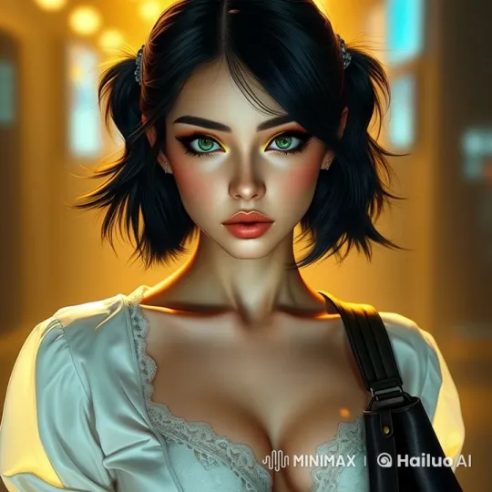 Young Woman in Live2D Animation with Realistic Features – AI Generated Video | Hailuo AI