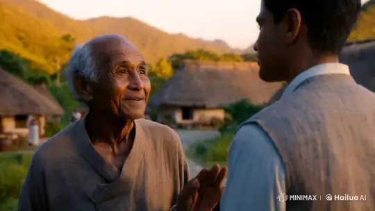 Elderly Wisdom in a Pastoral Village Setting – AI Generated Video | Hailuo AI