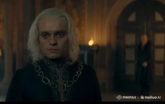 Mysterious Figure Contemplates in Ornate, Dimly-Lit Room – AI Generated Video | Hailuo AI