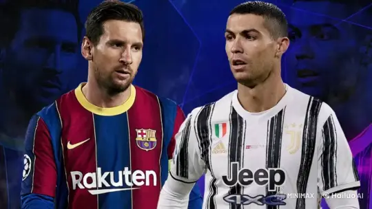 Ronaldo's 'SIUM' Celebration After Scoring Against Messi – AI Generated Video | Hailuo AI