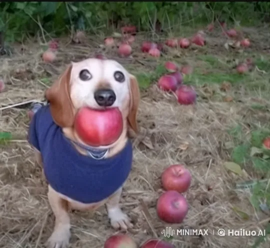 Magical Dog Spins, Spills Milk in Cityscape – AI Generated Video | Hailuo AI