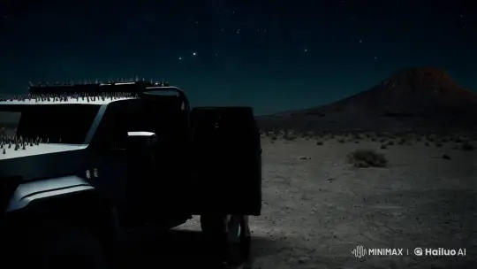 Post-Apocalyptic Desert Scene with Armored Woman – AI Generated Video | Hailuo AI