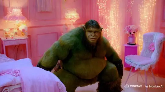 Orc to Beauty: A Feminine Transformation Scene – AI Generated Video | Hailuo AI