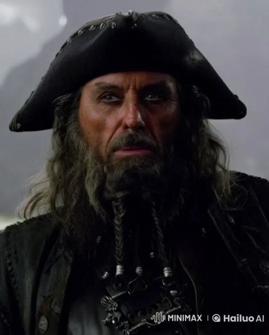 Pirate Transformation: From Rough Man to Gorgeous Woman – AI Generated Video | Hailuo AI